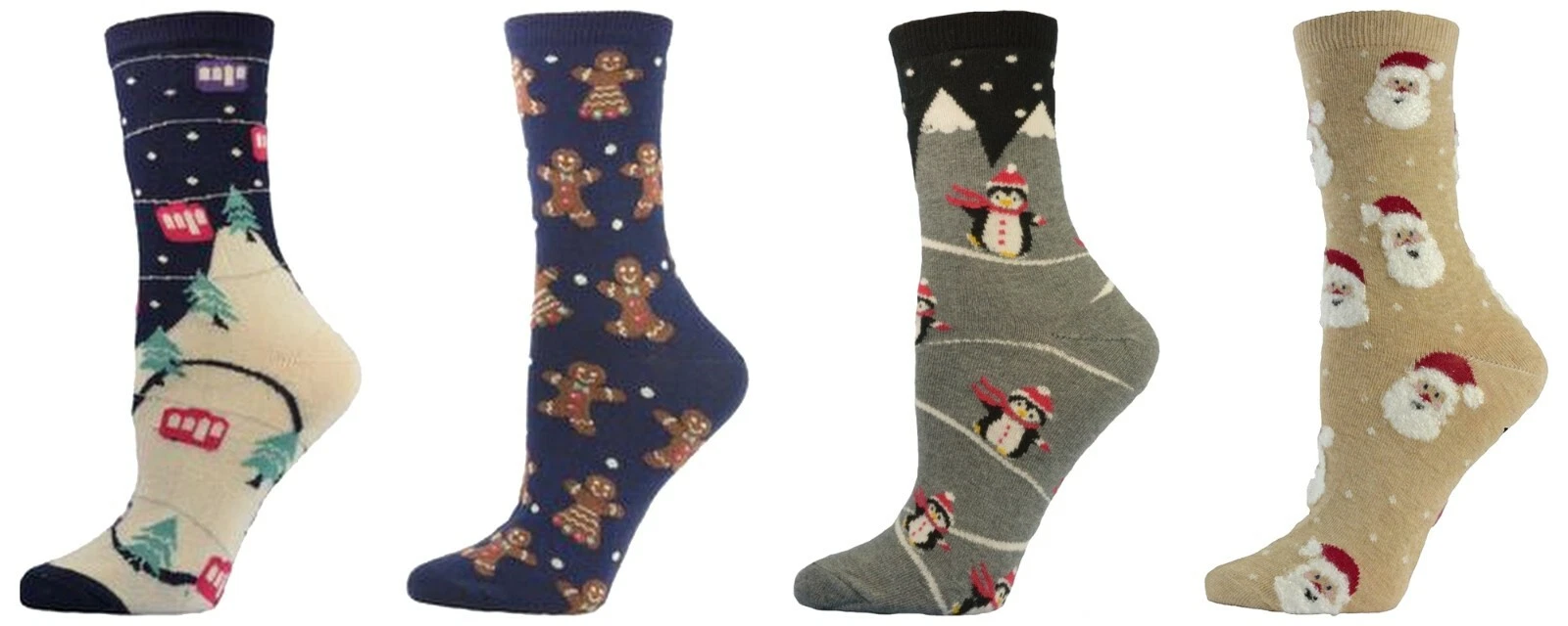 Sierra Socks Men's Combed Cotton Socks with Reinforced Toe, Dressy or Casual