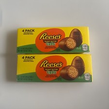 REESE'S Milk Chocolate Peanut Butter Creme Eggs Candy Easter 2 Boxes 8 Pcs