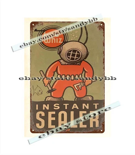 1930s Whiz Instant Sealer Auto Radiators car automobile metal tin sign