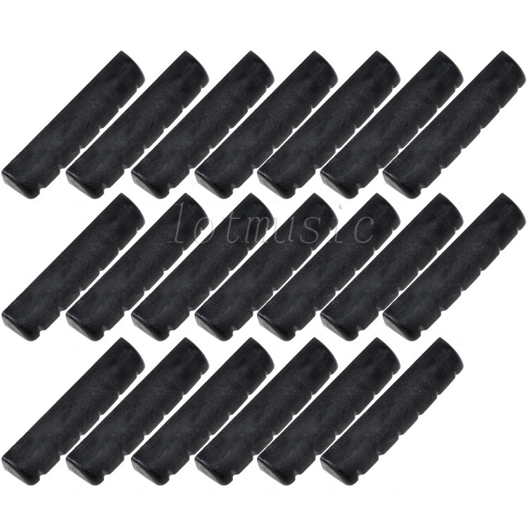 20pcs Black Acoustic Guitar Nuts Slotted,43*6*8.8mm eBay