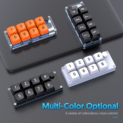 Shortcut Macro Keyboard 8 Key Knob Programmable Mechanical Keypad For Gamijj
