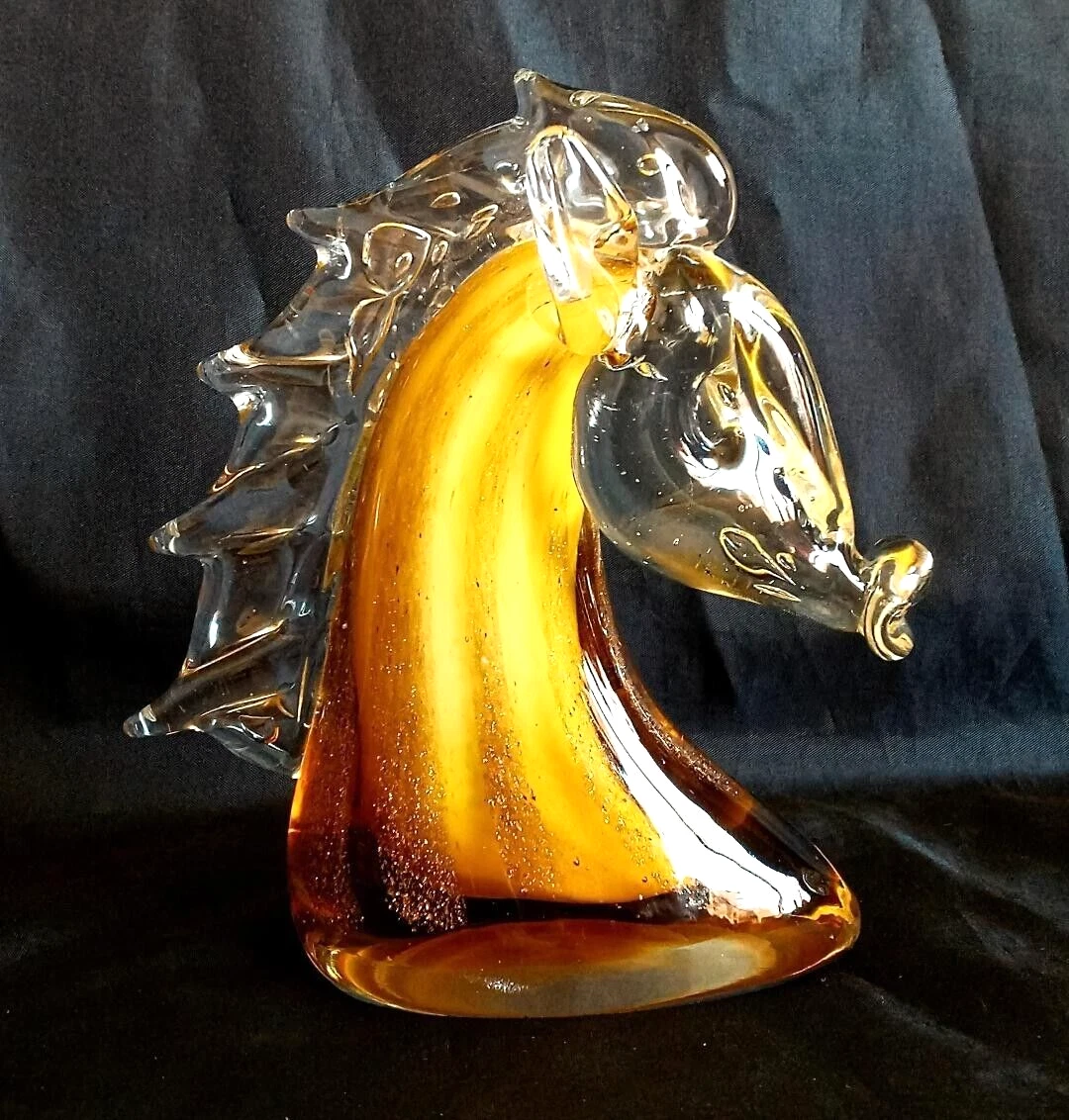 Murano Glass Horse In Collectible Horse Figurines for sale | eBay