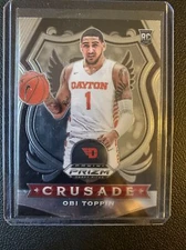 2020 Panini Prizm Draft Picks Crusade Obi Topin Rookie Card RC #87 Dayton Knicks