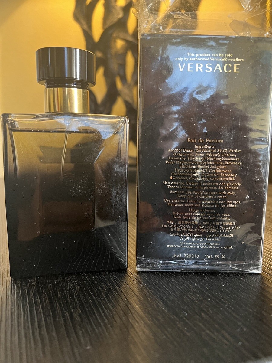 Versace Pour Homme Oud Noir For Men Eau de Parfum oz
