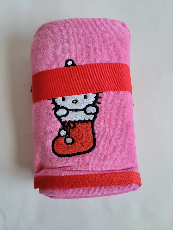 Sanrio Hello Kitty Pink Christmas Stocking 2-Pack Hand Towels - NWT - Изображение 3 из 3