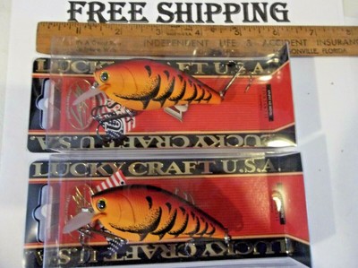 Depth 4-5’ Details about &nbsp;Lucky Craft Lot Of 2 Fat CB BDS4 White & Gray 3/4oz 3” Long