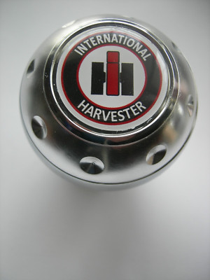 INTERNATIONAL HARVESTER  ALUMINUM GEAR SHIFT KNOB HI BEER KEG BLACK LOGO
