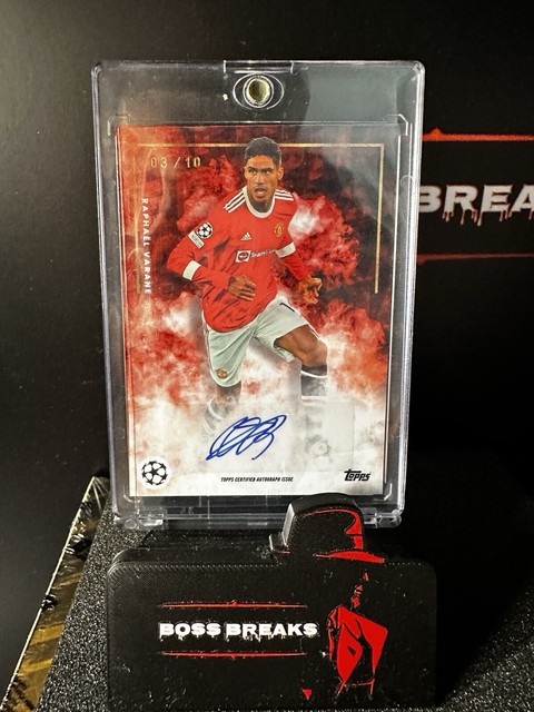 Raphael Varane /10 Auto Colour Match Manchester United Rare!