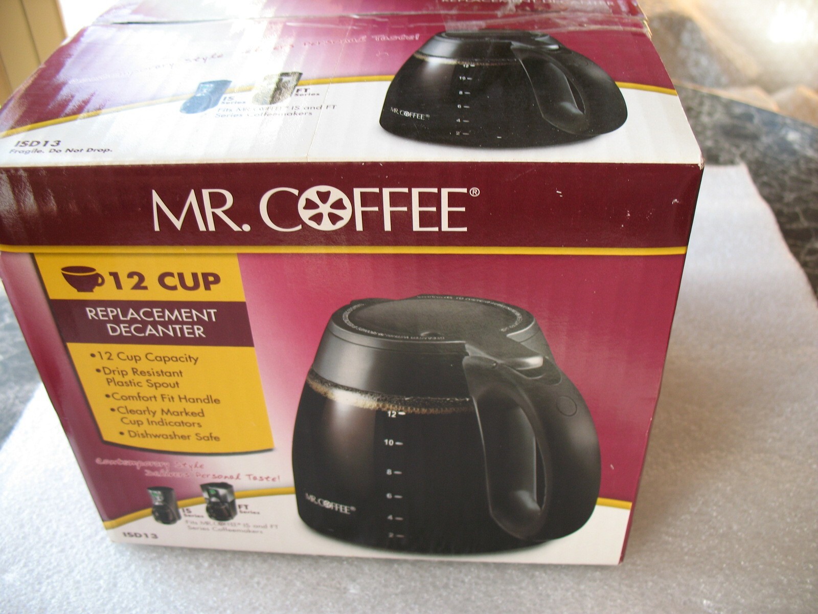 MR. COFFEE 12 CUP REPLACEMENT DECANTER, ISD13NEW eBay