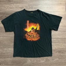 Vintage Y2K Black Star Wars Darth Vader Sith Shirt Sz. L