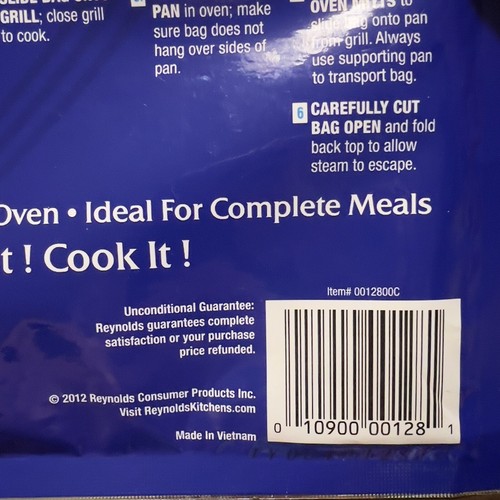 Reynolds Wrap Extra Heavy Duty Foil Grill and Oven Bags 4 in pack Sealed NOS - Picture 3 of 4