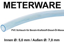Tubo benzina Ø 5,0 - 7,0 mm PVC tubo olio tubo carburante