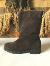 Lands End Brown Suede  Boots 55209 Women's Size 9 B