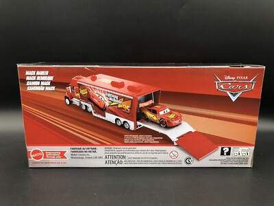 Disney Pixar Cars Mack Hauler Cars 1 Truck Trailer Rusteze Red
