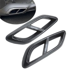 Carbon Look Hinten Kehle Auspuffrohr Outlet Abdeckung Für Benz CLE Coupe 24 +