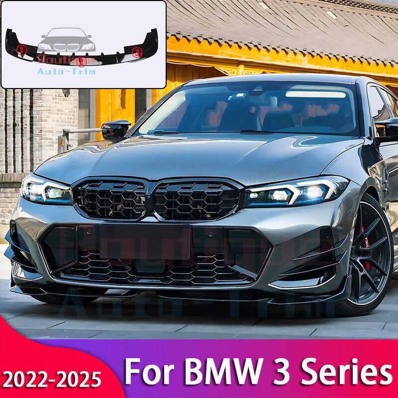 For BMW 3 Series 2022-2025 330i/M340i 3Pcs Black Front
