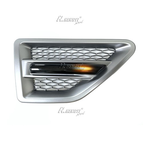 2xLED Seitenblinker mit silberner Blende Schwarz für Land Rover Freelander 2 LR2 - Picture 4 of 8