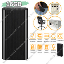 240 Hr Spy Mini MP3 Digital Voice Activated Recorder 16GB Audio Recording Device