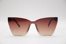 DIFF EYEWEAR GOLDIE DE01-0051 CAT EYE ACETATE SUNGLASSES BROWN 148MM NEW