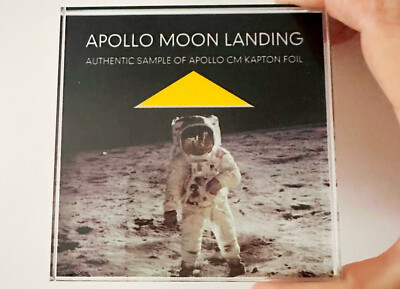Apollo unflown artifact acrylic (4x4'') #3