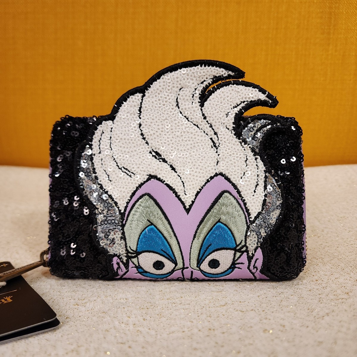 Loungefly Disney Villains Ursula Sequin The Little Mermaid 35th Ann Wallet  NEW