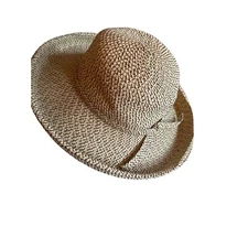 Sonni Woven Wide Brim Sun Hat One Size Natural Fiber Blend