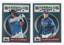 2020 Topps Baseball's Finest Flashbacks Willy Adames & Tyler Glasnow Rays