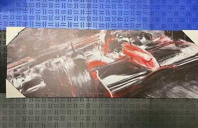 FORMULA 1 CANVAS OVER WOOD ART INDY RACE FERRARI RED BULL MERCEDES ONE MCLAREN