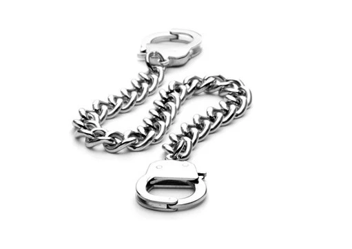 Stainless steel handcuff bracelet sale