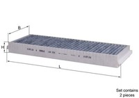 Mahle Filter, Innenraumluft LAK 239/S FüR Audi Lamborghini VW