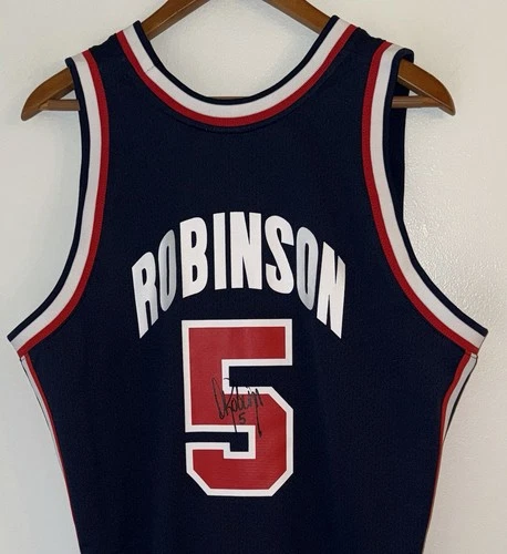 David Robinson Signed Authentic 1992 Olympics "Dream Team" USA Jersey BAS USASM
