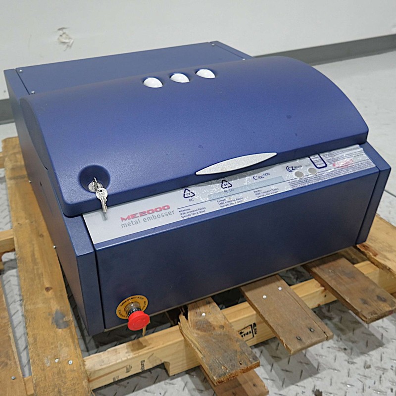 CIM ME2000 Metal Plate Embosser Dog Tag ID Machine Automatic Heavy Duty ME2000