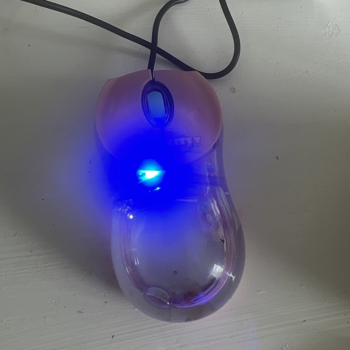 Hello Kitty Liquid Filled Computer Mouse Aqua Bathtub Vintage