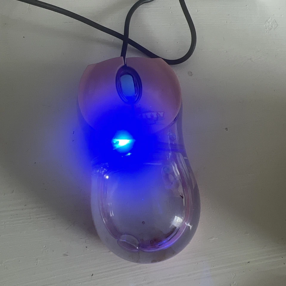 Hello Kitty Liquid Filled Computer Mouse Aqua Bathtub Vintage Optical USB Works - Image 3 of 4