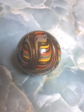 2" Gold LUTZ Marble Swirl!