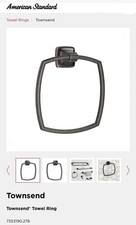 AMER/STANDARD  Townsend  TOWEL RING in BRONZE 7353190.278 FOR BATHROOM,C-pic desc