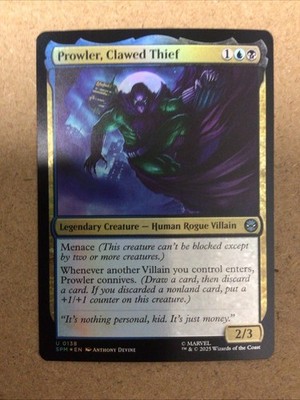 Prowler, Clawed Thief - Marvel s Spider-Man (SPM) - MTG - FOIL