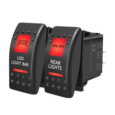 LED Light Bar  Rear Lights Waterproof Rocker Switch On/Off 5 PIN SPST Switch...