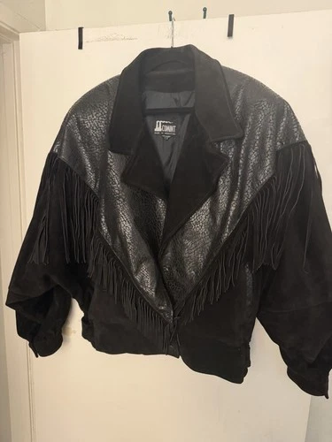 vintage Argentinian western motorcycle leather jacket image 2