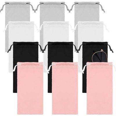 Sibba 12x Microfiber Glasses Sleeve Case Sunglasses Pouch Bag Sunglass Case 