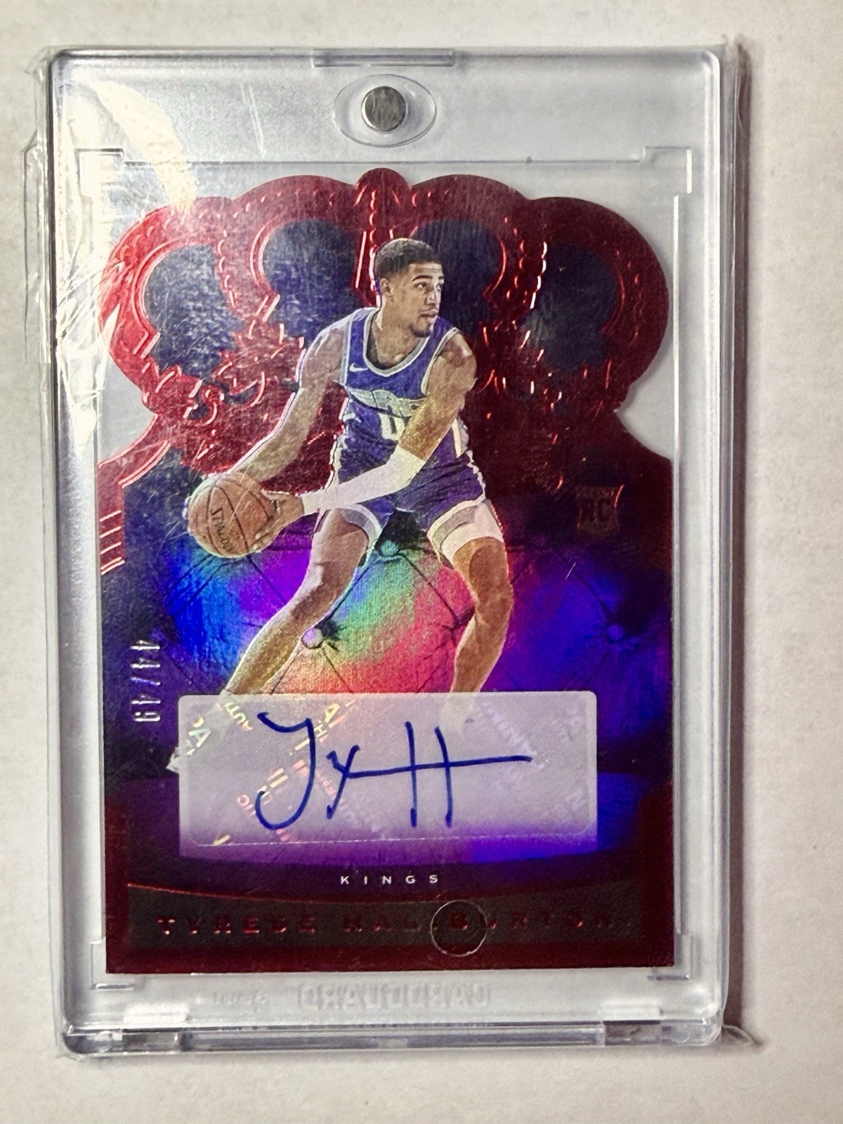 Tyrese Haliburton - 2020-21 Panini Crown Royale - Rookie Crown Red /49 - Auto