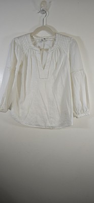 Anthropologie Womens Akemi + Kin White Long Sleeve Top Size XS