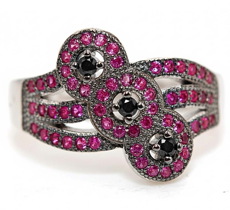 1CT Heat Treated Rubellite Tourmaline 925 Sterling Silver Ring Sz 6 MK3-7