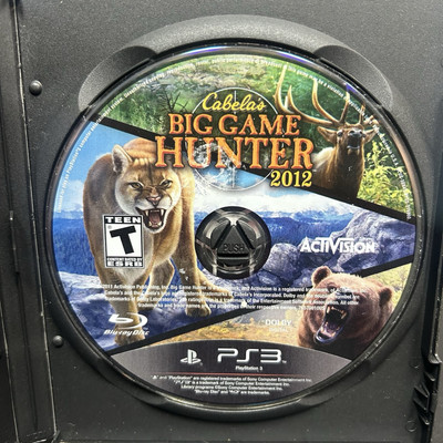 Cabela's Big Game Hunter 2012 - Sony PlayStation 3 (PS3) Game/Case Works/Tested