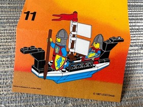 Vintage Lego Legoland 6017-1 King's Oarsmen Complete 1987 Castle Knights Boat