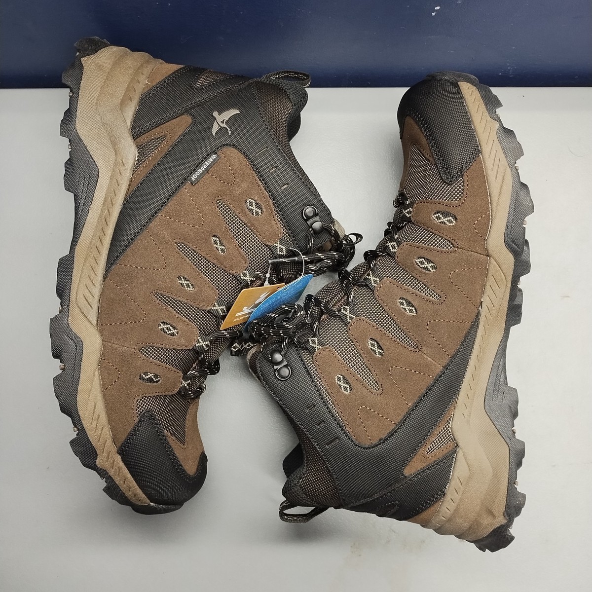 Eddie Bauer Maple Ridge Hiking‎ Boots Mens 11 Multi Leather Weatherproof Lace Up Eddie Bauer Men main image 2