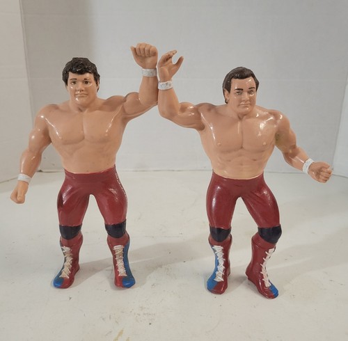5 LJN WWF Superstars Jimmy Snuka Big John Greg Val...