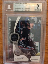 2005-06 SP GAME USED #111 ALEXANDER OVECHKIN BGS #9 MINT RC/999