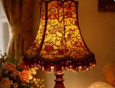 BESPOKE 10" LAMPSHADE OWL PRINT  LINED AMAZING VALUE 