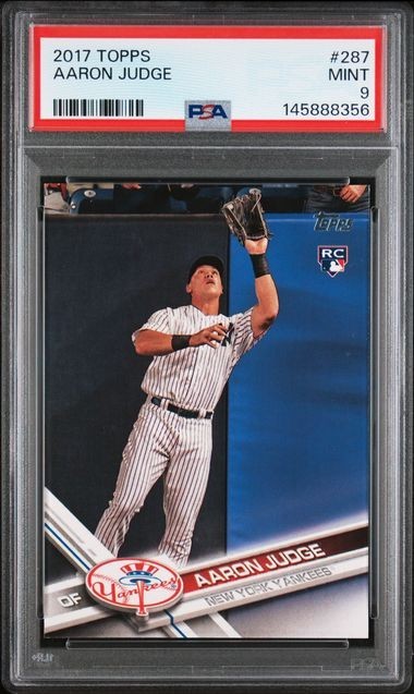 2017 Topps - Aaron Judge #287 Fielding (RC) PSA 9